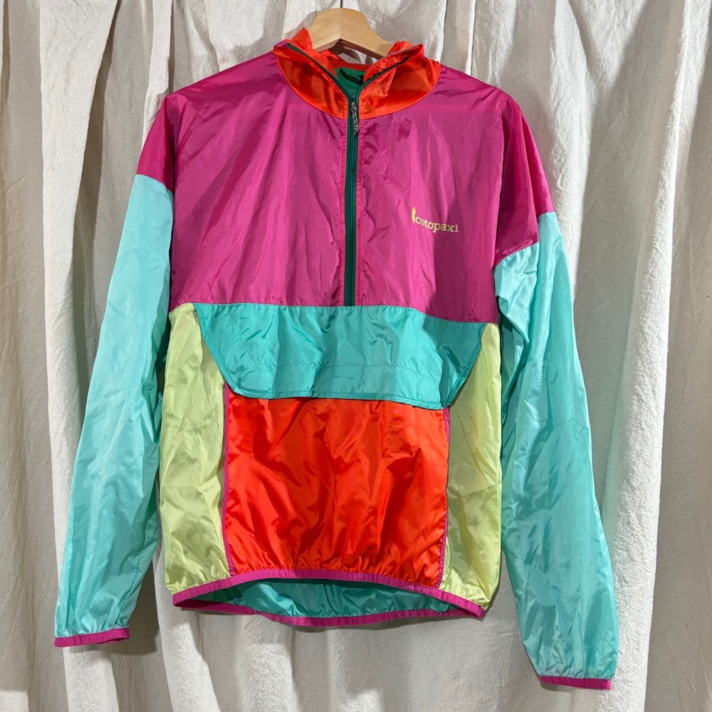 Cotopaxi Teca Half Zip Windbreaker Womens Small Colorblock Jacket Gorpcore